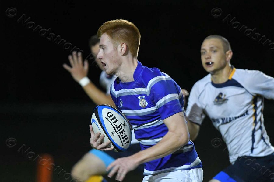 Wheaton Men\'s Rugby vs Mass Maritime.  Photo by Keith Nordstrom